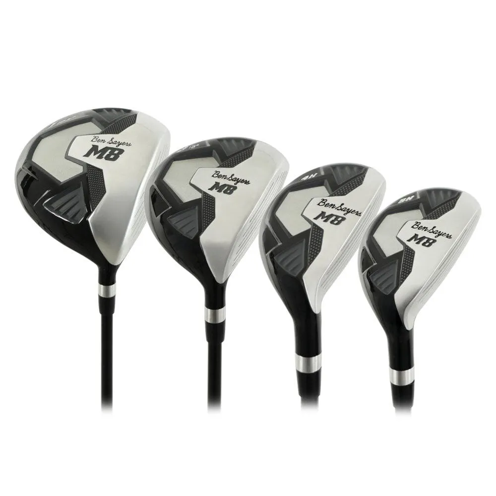 Ben Sayers M8 13-Piece Cart Bag Package Set - Black/Grey - Steel, Solar powered golf cart, Golf ball retriever, Eco-friendly golf tees