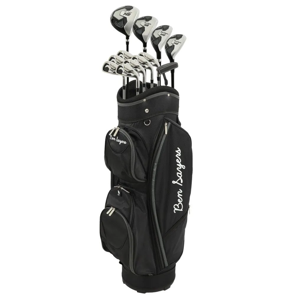 Ben Sayers M8 13-Piece Cart Bag Package Set - Black/Grey - Steel, FootJoy golf shoes, Golf club loft adjustment