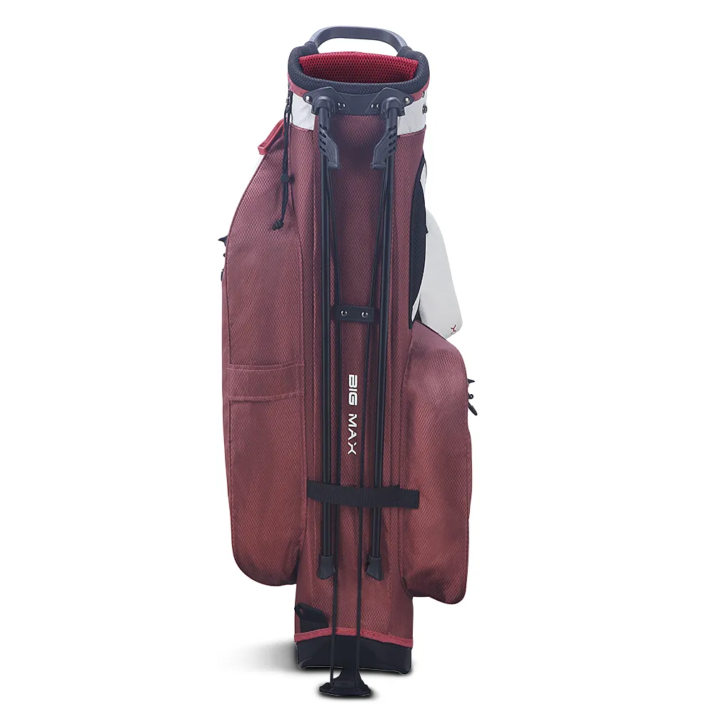 Big Max Aqua Seven G Waterproof Stand Bag - Off White/Merlot, Electric golf trolley, Cyber Monday golf discounts