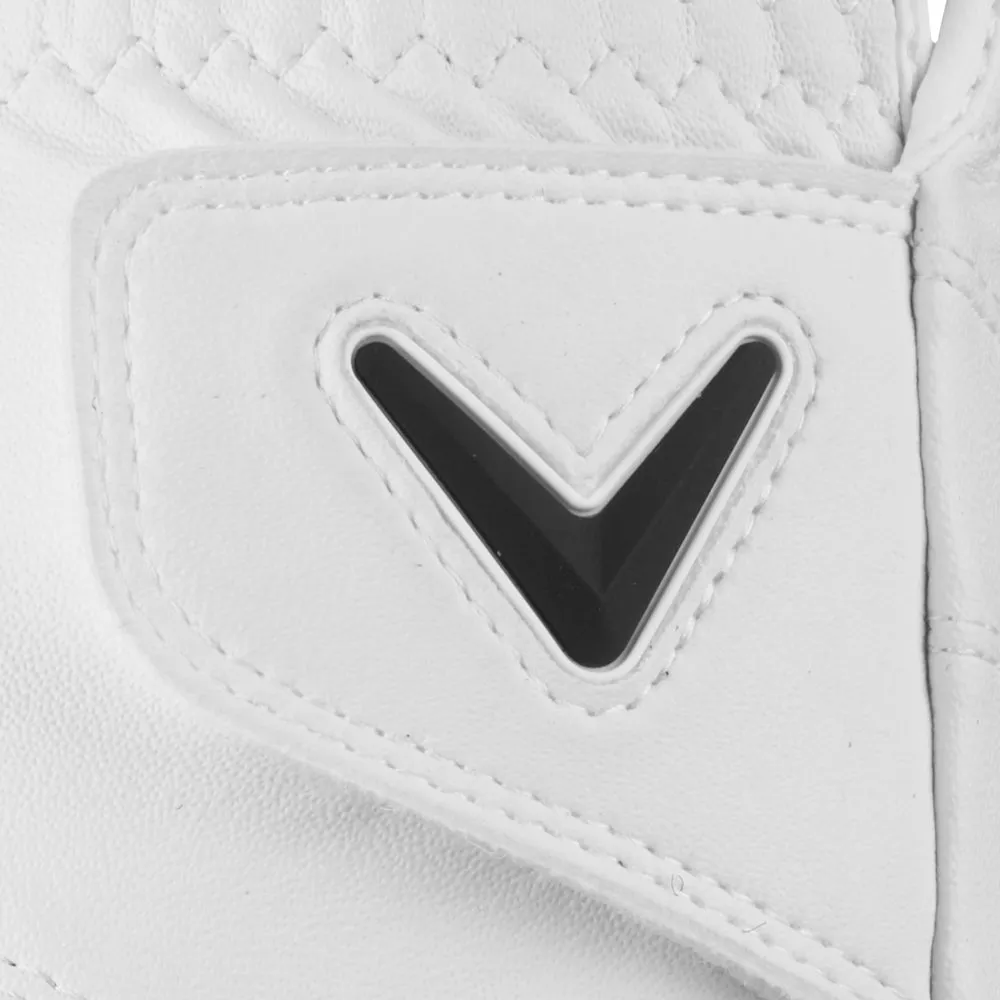 Callaway Fusion Golf Glove - White, Luxury golf accessories