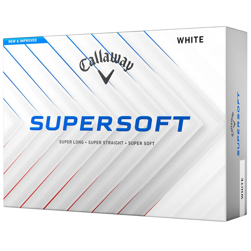 Callaway Supersoft Golf Balls - White - 12 Pack, Golf rain gloves, Callaway Paradym irons