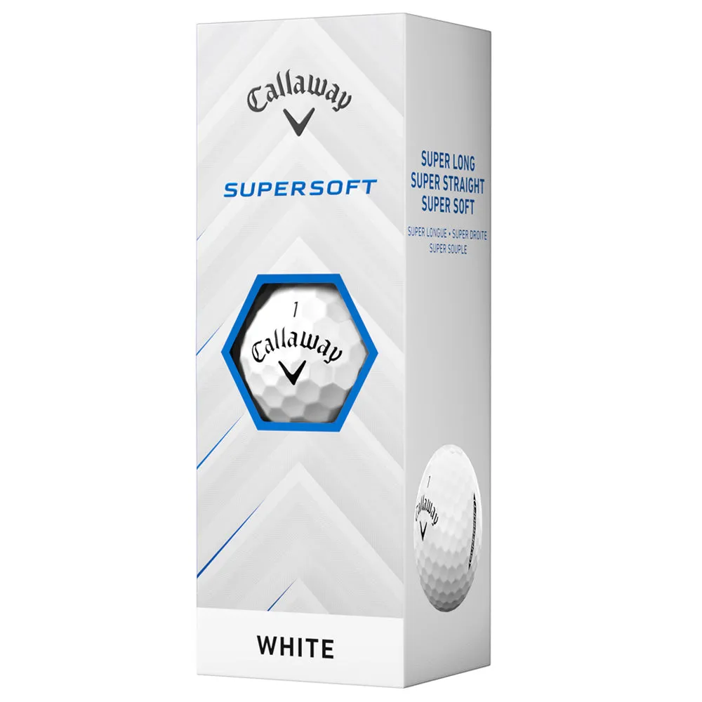 Callaway Supersoft Golf Balls - White - 12 Pack, Shot tracking golf sensor, Golf putter for beginners, Fingerless golf gloves