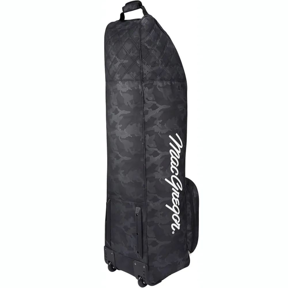 MacGregor Vip Deluxe Wheeled Travel Cover - Black/Camo, Titleist TSR3 driver
