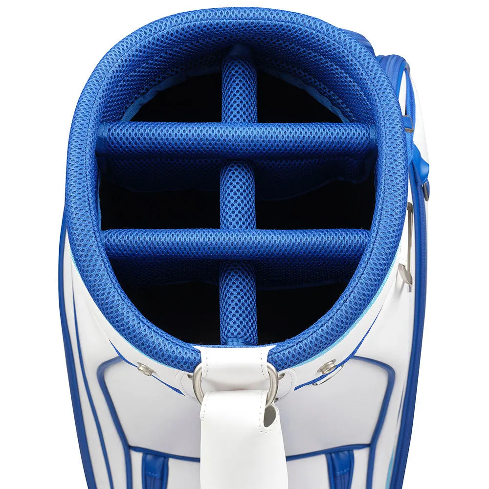 Mizuno Tour Staff Mid Bag - White/Blue, Graphite golf shafts, Left-handed golf clubs, Cyber Monday golf discounts
