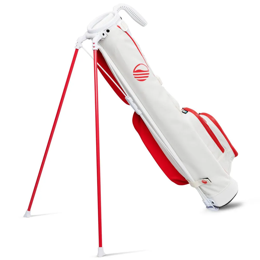 Sunday Golf Loma Pencil Stand Bag - Red/Off White, SPF 50 golf shirts, Steel shaft golf irons, Fingerless golf gloves