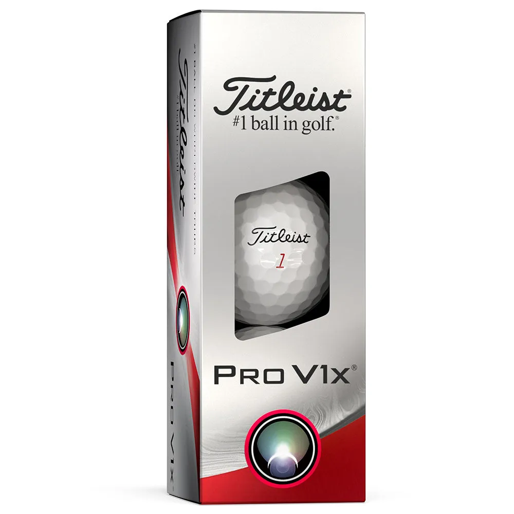 Upgrade Your Gear Titleist Pro V1x Golf Balls - White - 3-Ball Sleeve Weekly Favorite, Adidas golf shoes