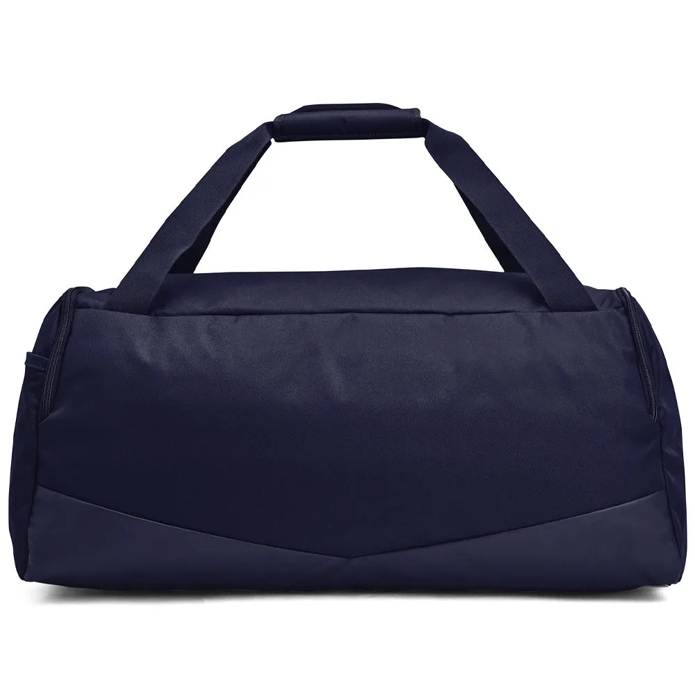 Under Armour Undeniable 5.0 Medium Duffle Bag - Midnight Navy/Midnight Navy/Metallic Silver, SPF 50 golf shirts