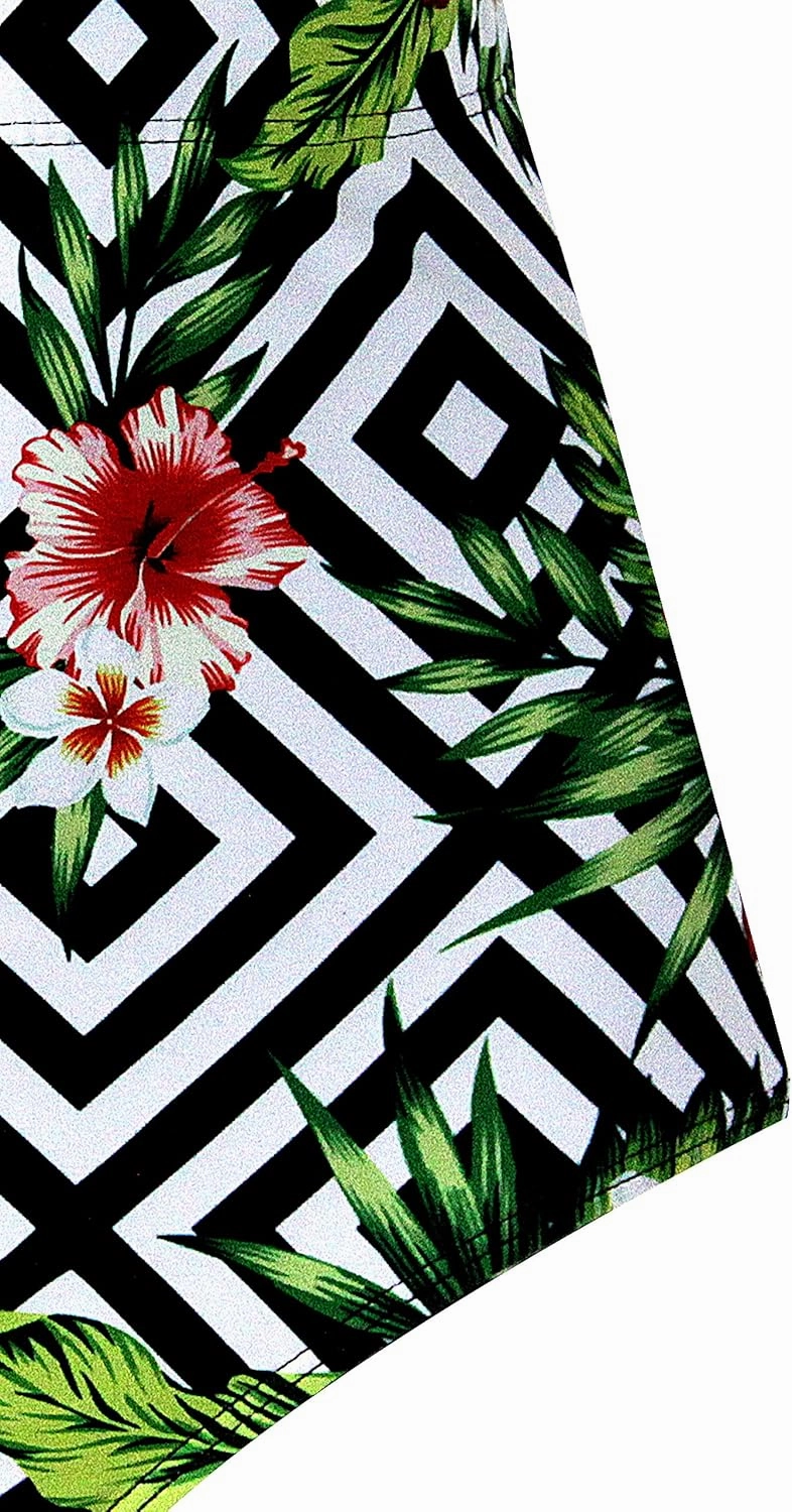 Upopby Women's High Waisted Swimsuit Bikini Bottoms Tummy Control Tankini Bottoms Swim Shorts Plus Size