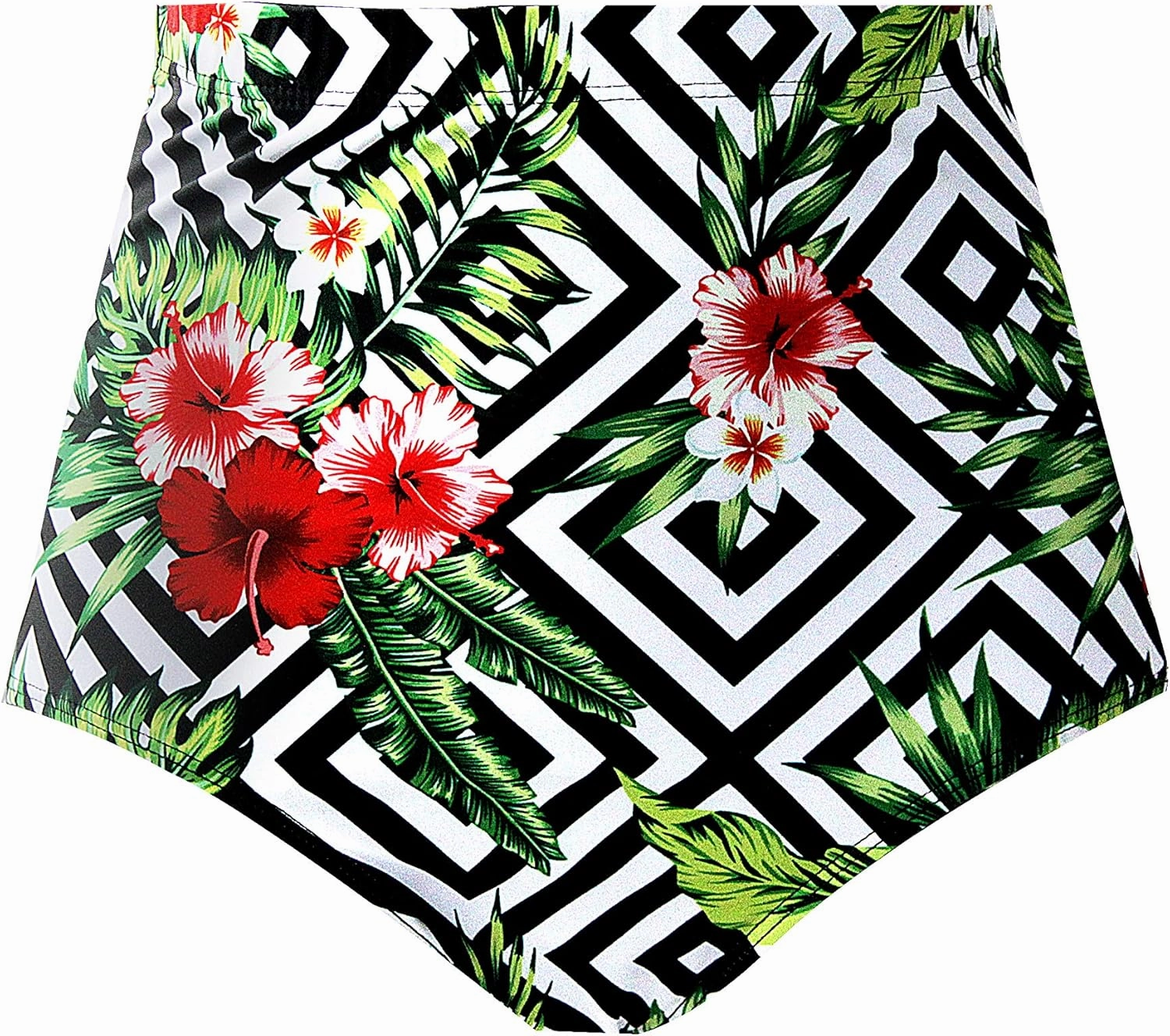 Upopby Women's High Waisted Swimsuit Bikini Bottoms Tummy Control Tankini Bottoms Swim Shorts Plus Size