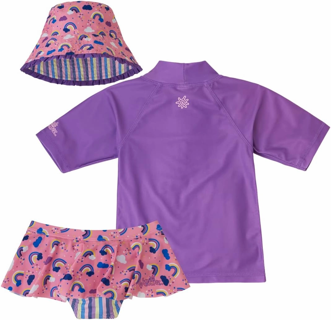 UV SKINZ UPF 50  Girls' 3-Piece Swim Set