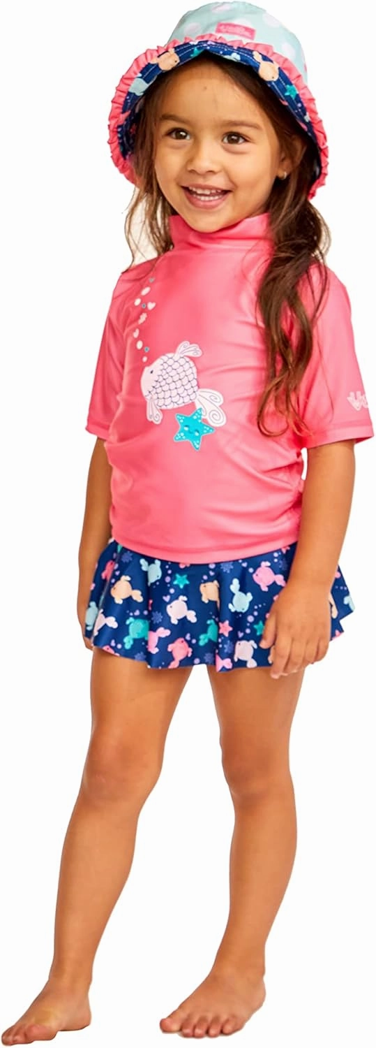 UV SKINZ UPF 50  Girls' 3-Piece Swim Set