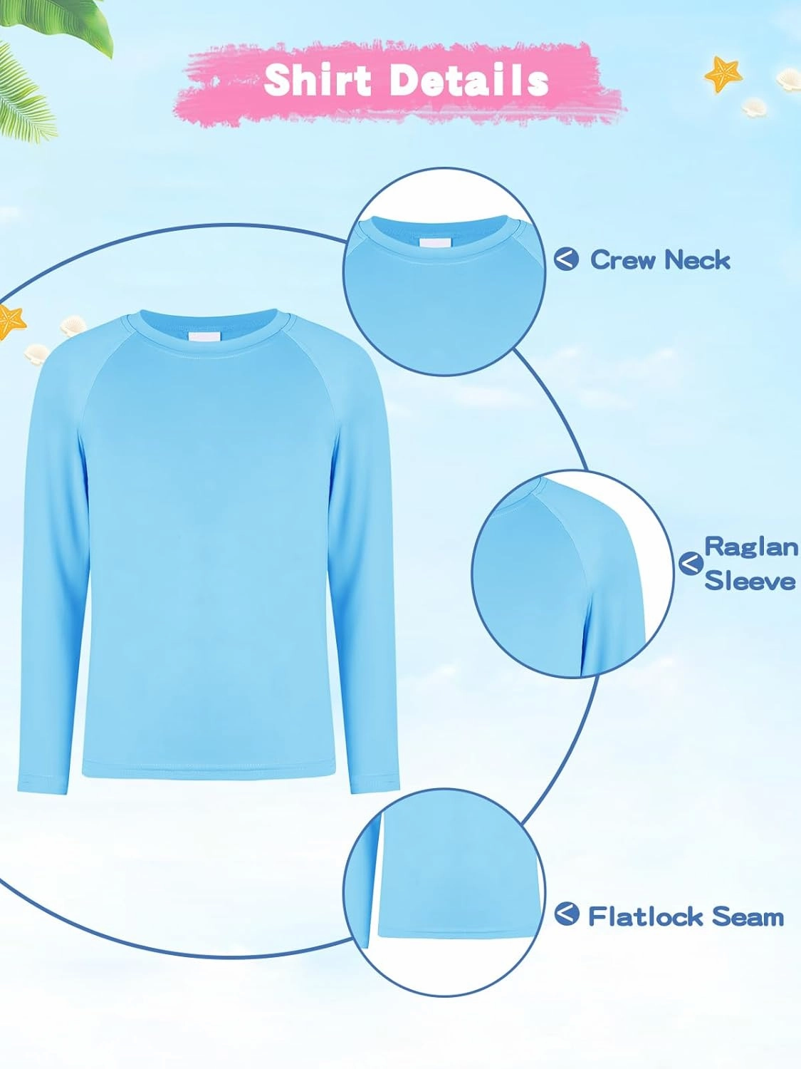 Valcatch Boys Swim Set Long Sleeve Rash Guard 2 Piece UPF 50  Swim Shirt & Trunks with Compression Liner Kids Youth Swimsuits