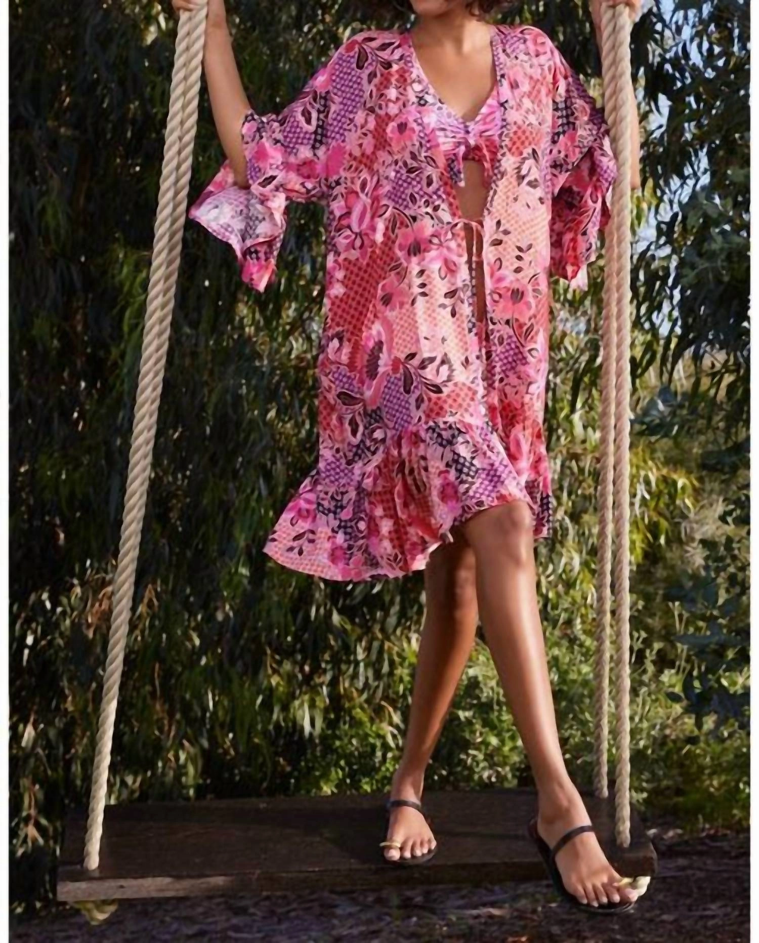 Valennis Ruffle Kimono