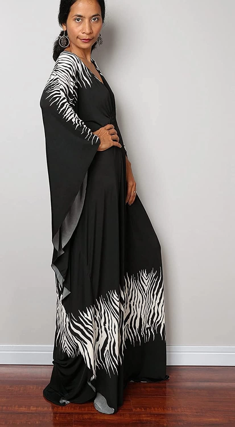 Venasha Womens Caftan Floral Print Kaftan Dress Short Sleeve Swimsuit Cover up Loungewear for Summer