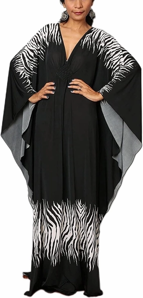 Venasha Womens Caftan Floral Print Kaftan Dress Short Sleeve Swimsuit Cover up Loungewear for Summer