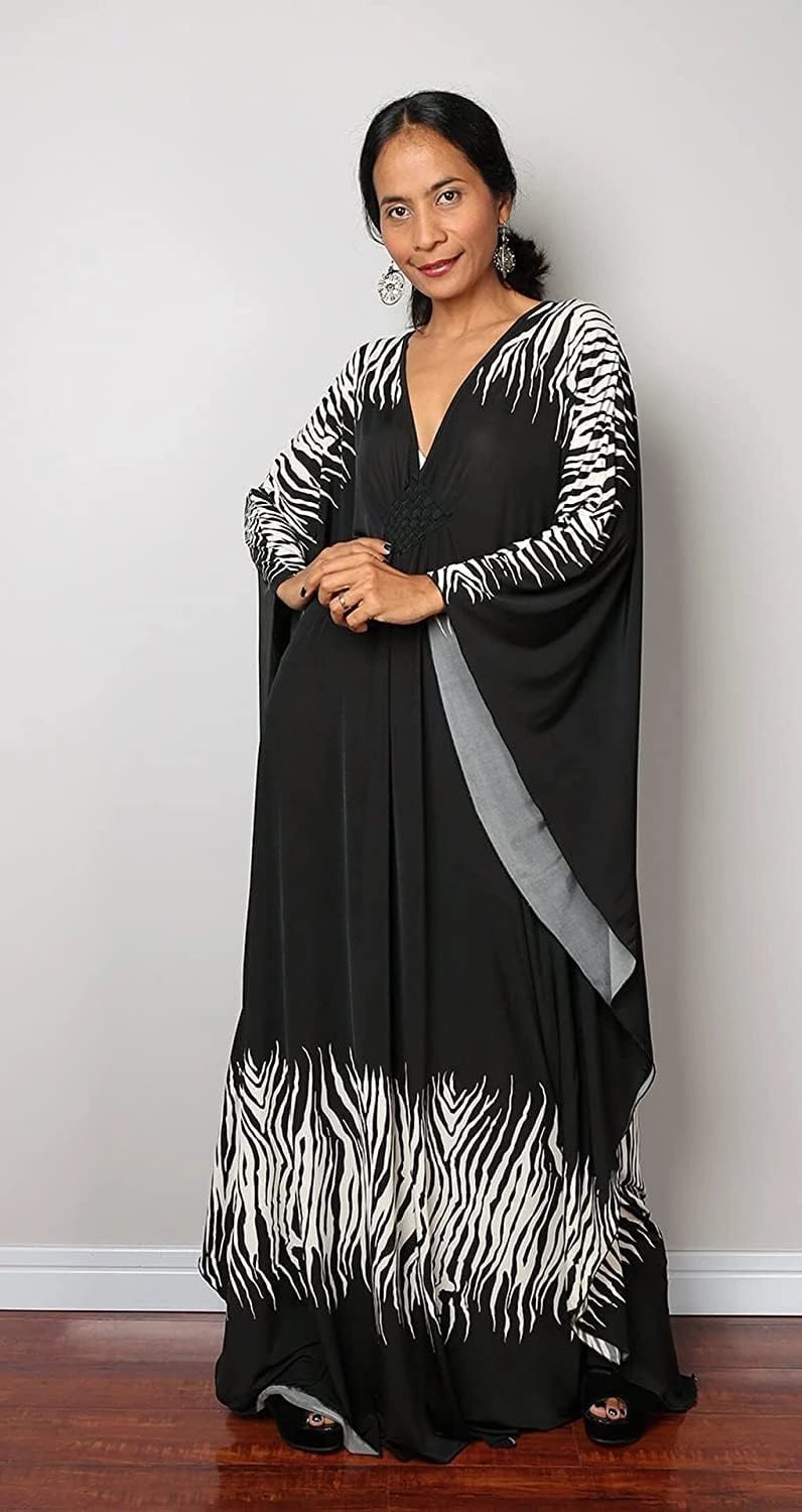 Venasha Womens Caftan Floral Print Kaftan Dress Short Sleeve Swimsuit Cover up Loungewear for Summer