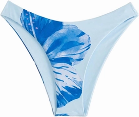 Verdusa Women's Colorblock Floral Bikini Bottoms Low Waist Beach Swim Briefs Panty