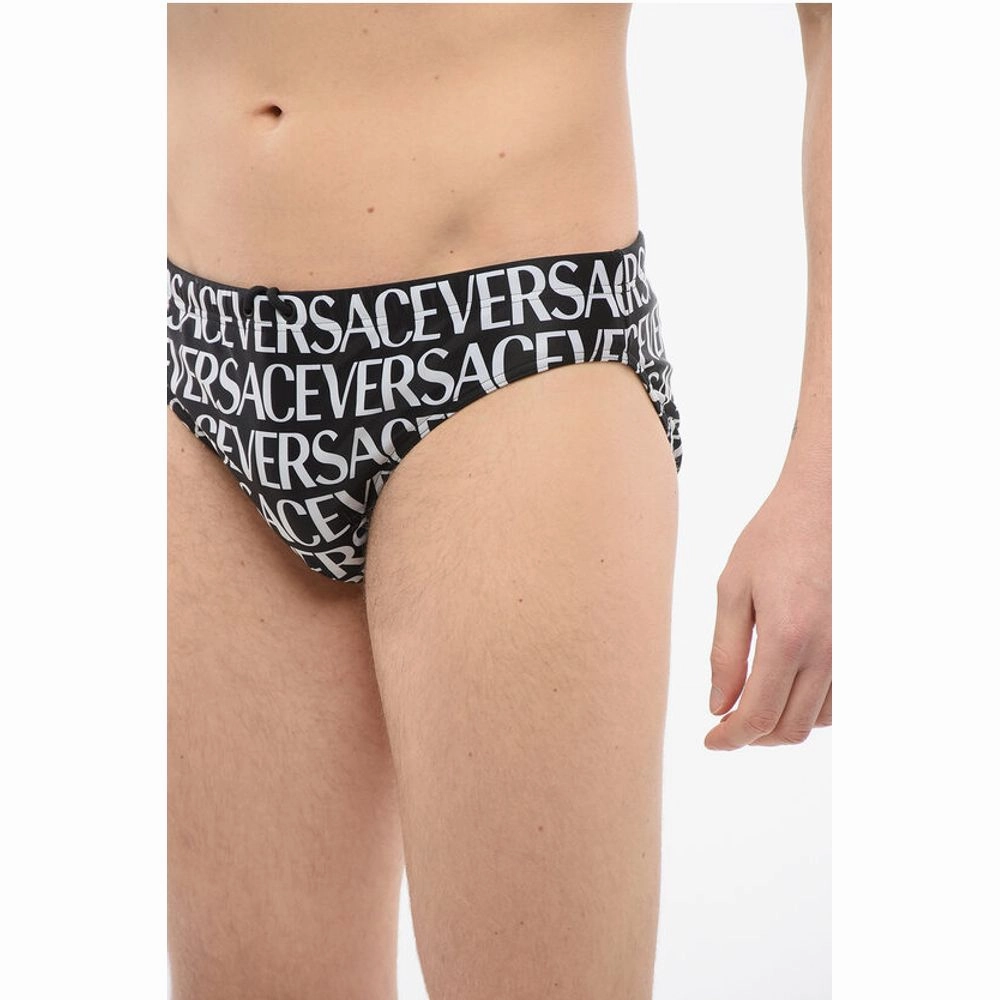Versace Monogram Patterned Swim Men's Slips