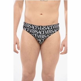 Versace Monogram Patterned Swim Men's Slips