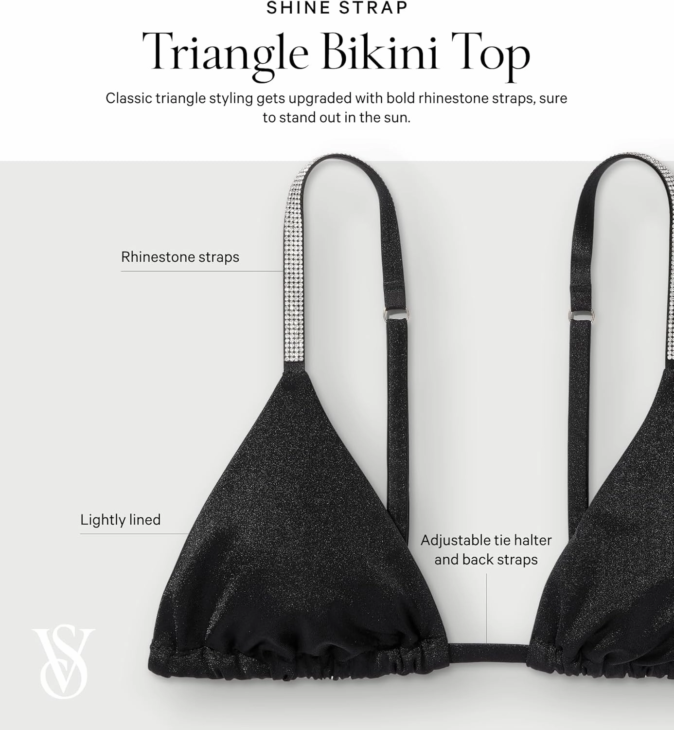Victoria's Secret Shine Strap Triangle Bikini Top