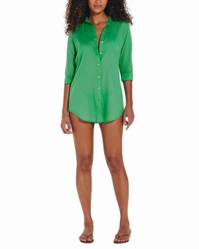 ViX Solid Juliana Short Cover Up