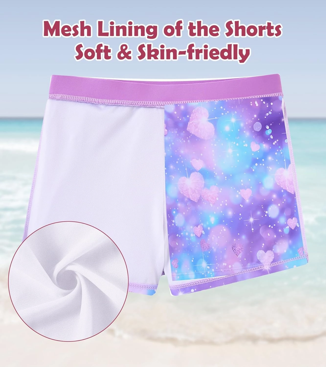 Vogseek 7-12T Girls 2-Piece Bathing Suit Sleeveless Swimsuit Tankini Sets with Shorts Skirt Swimwear