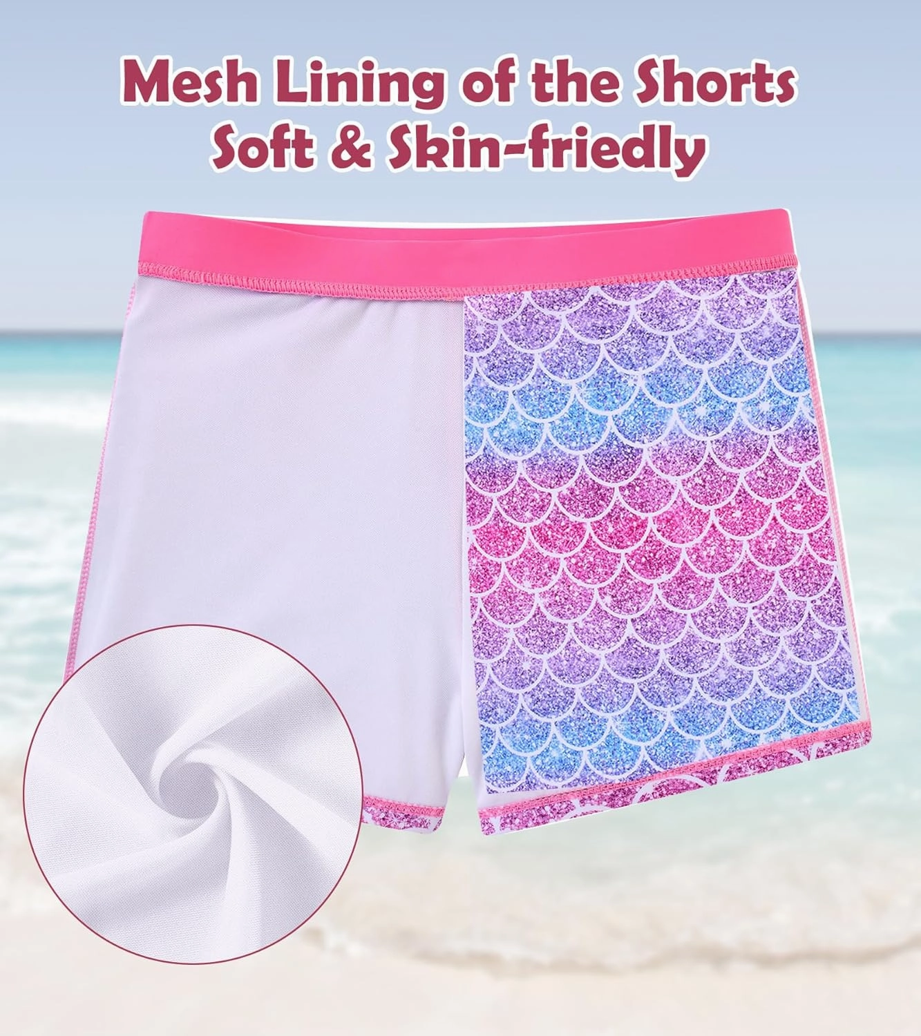 Vogseek 7-12T Girls 2-Piece Bathing Suit Sleeveless Swimsuit Tankini Sets with Shorts Skirt Swimwear