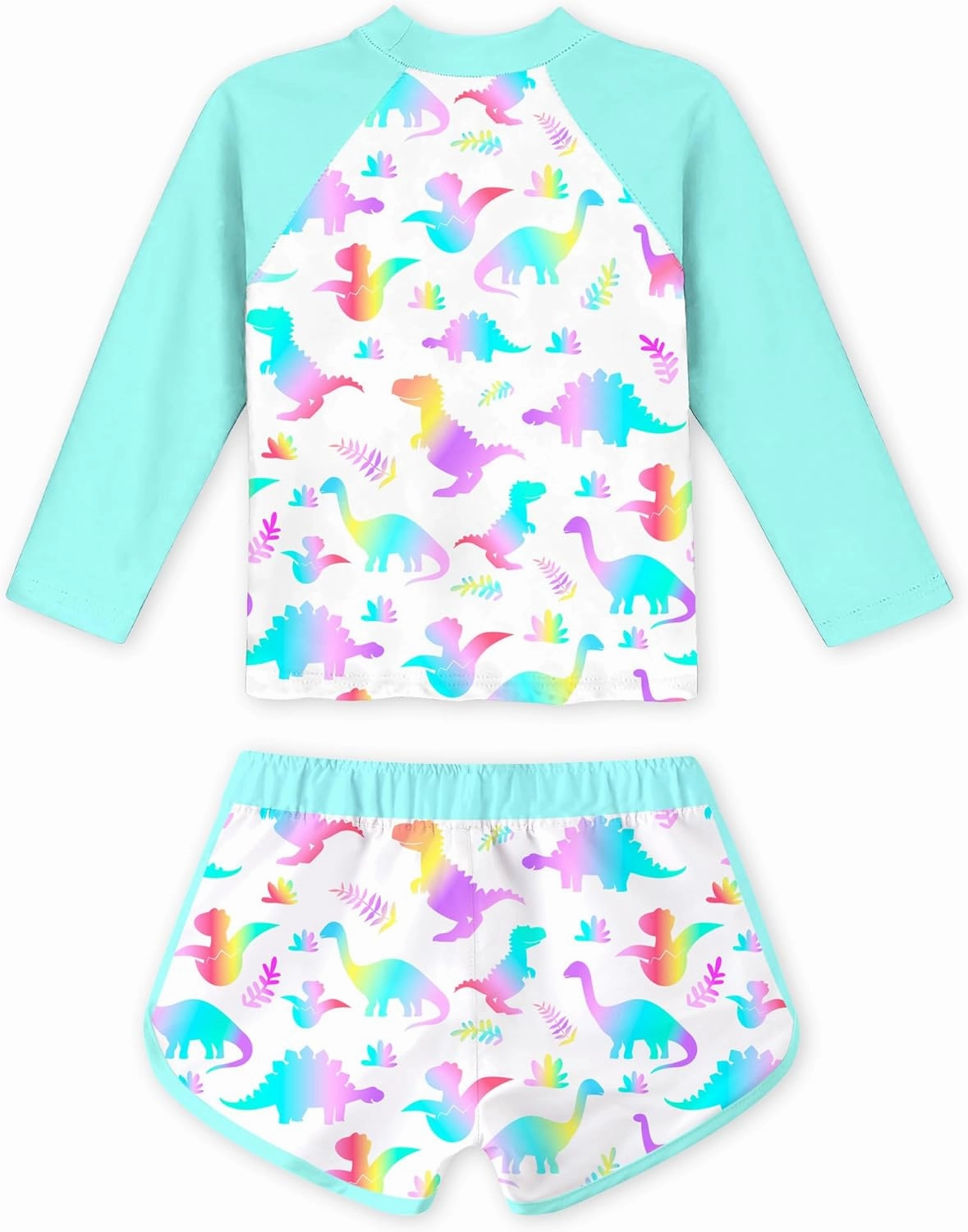 Vogseek Girls Rash Guard Two Pieces Swimsuit Long Sleeve Bathing Suit for 3-10 Years