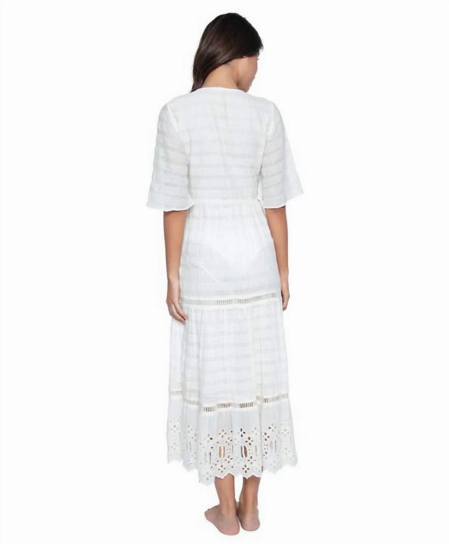 Water Lily Juniper Dress In White