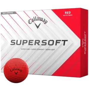 Weekly Favorite Callaway Supersoft Golf Balls - Matte Red - 12 Pack Handpicked for You, Callaway Paradym irons, Golf rangefinder