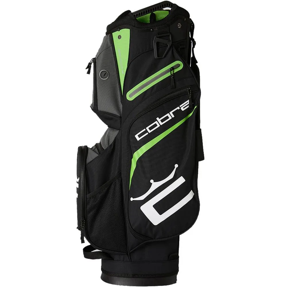 Weekly Favorite Cobra Signature Cart Bag - Black/Grey/Green Instant Favorite, Golf fitness equipment, Shot tracking golf sensor, Novelty golf head covers