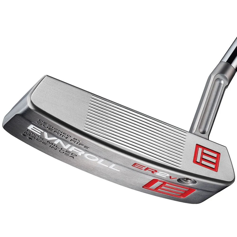 Evnroll ER2V Short Slant Midblade Putter, Golf stretching straps, Left-handed golf putters, Custom golf head covers
