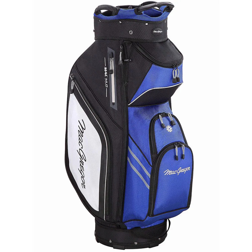 MacGregor Principal 10" Cart Bag - Black/Blue, Golf club cleaner