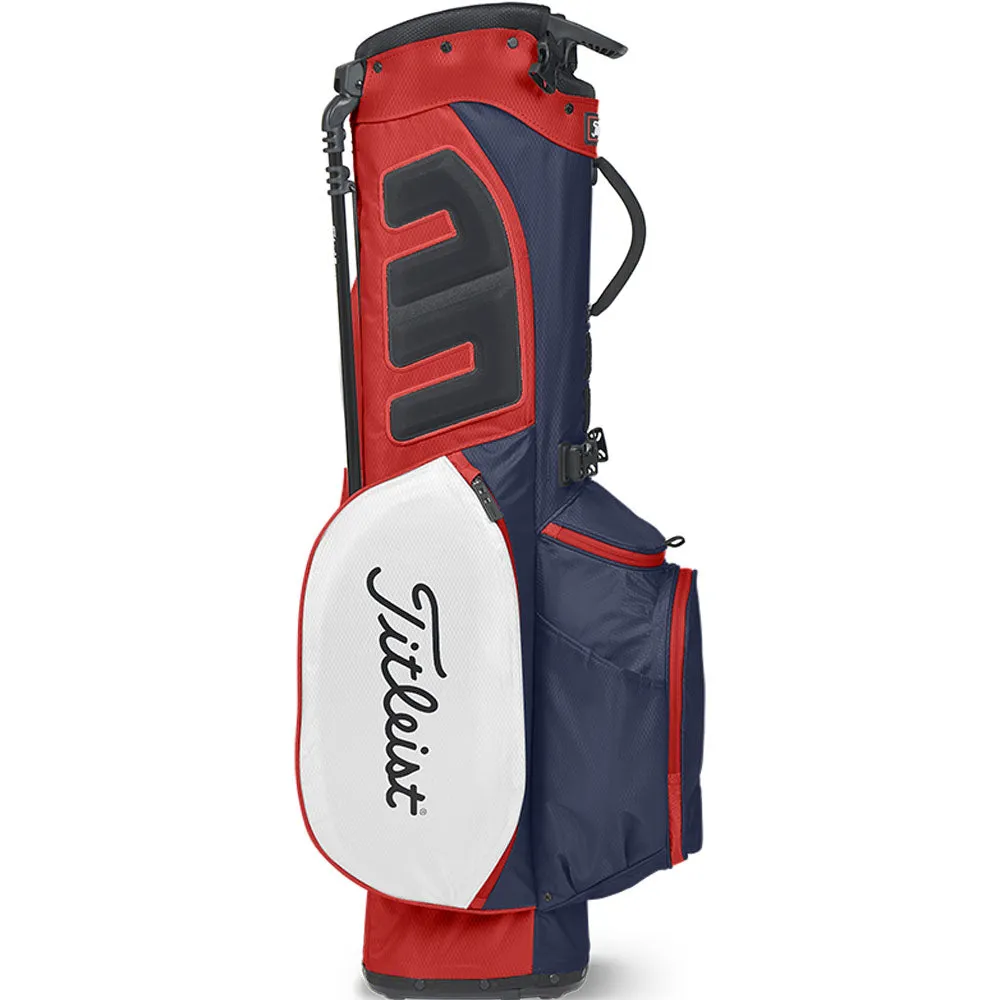 Titleist Players 4 StaDry Waterproof Stand Bag - Navy/White/Red, Golf ball finder glasses, Custom golf clubs