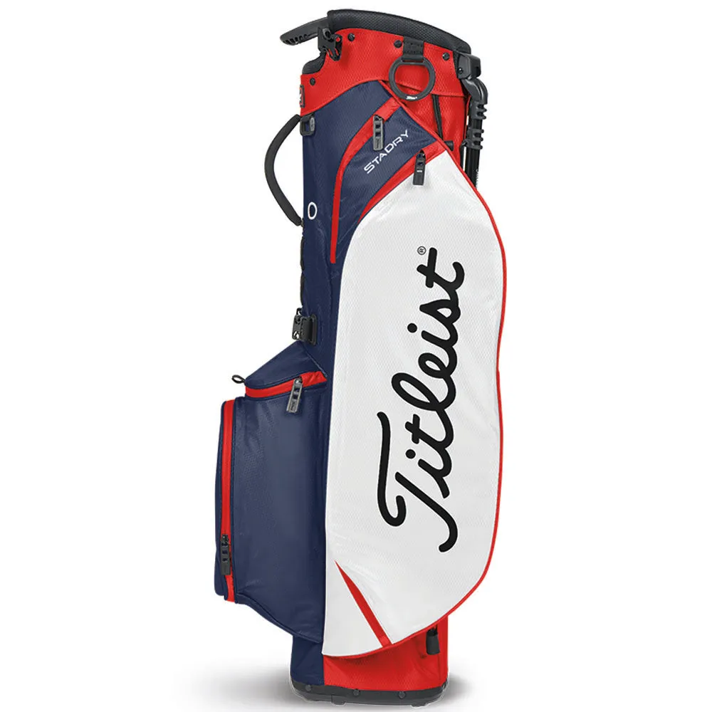 Titleist Players 4 StaDry Waterproof Stand Bag - Navy/White/Red, Yellow golf balls, Cobra AeroJet driver, What golf ball is best for high handicappers