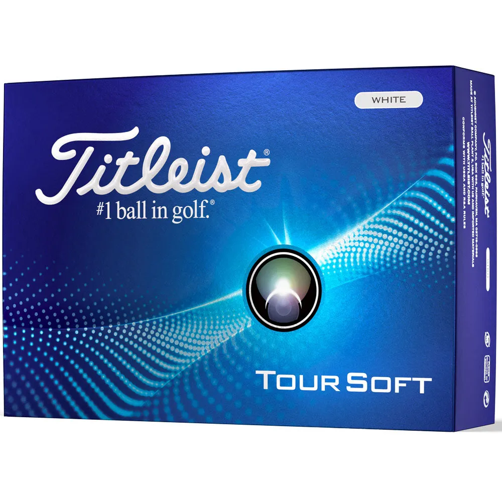 Titleist Tour Soft Golf Balls - White - 12 Pack, Golf alignment sticks
