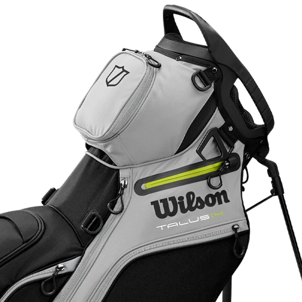Wilson Talus Stand 14 Bag - Black/Grey/Yellow, Personalized golf tees, Personalized golf balls