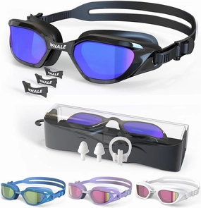 Whale Swimming Goggles Polarized Swim Goggles UV400 Anti-fog Suitable for Adults and Teenagers