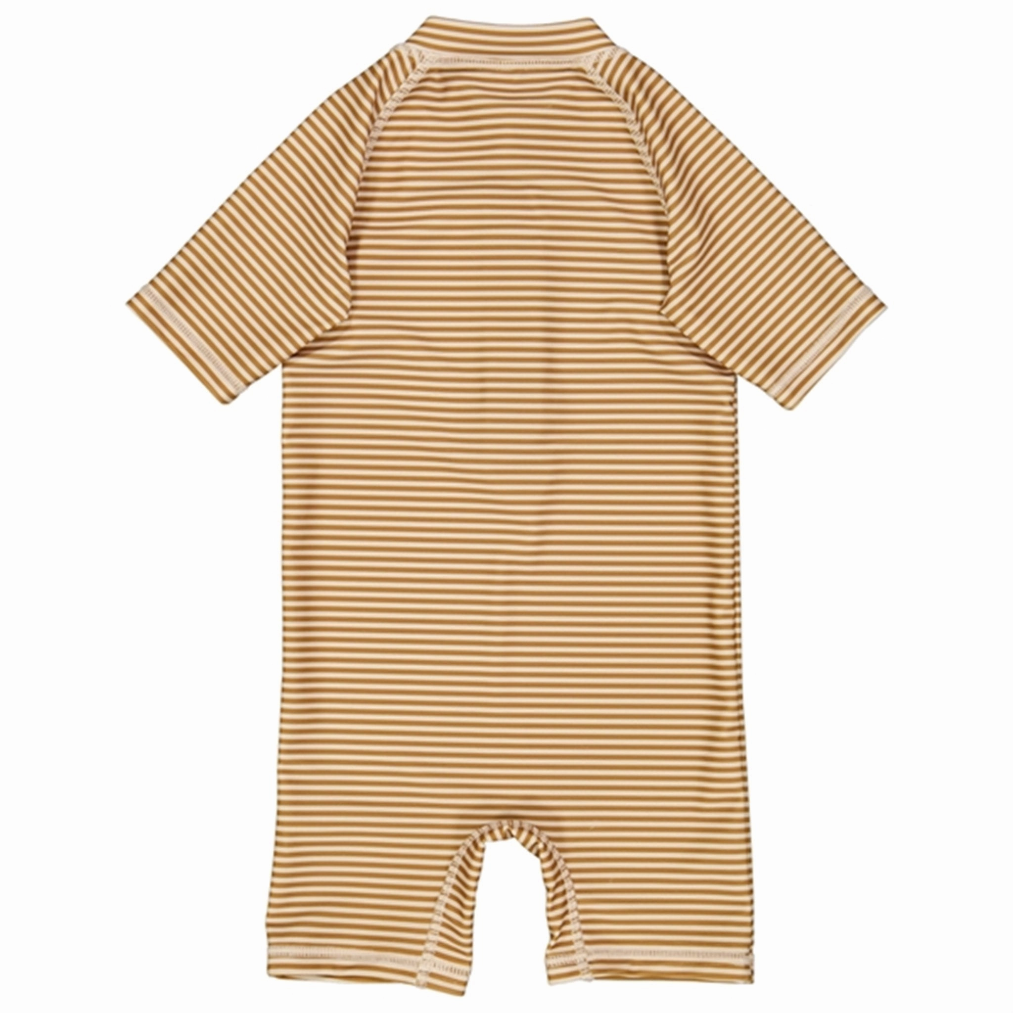 Wheat Golden Green Stripe Cas Swimsuit