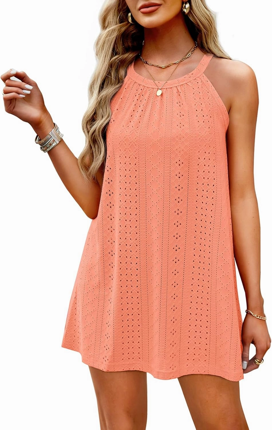 WIHOLL Swimsuit Cover Up for Women Crochet Hollow Out Summer Dresses for Women 2025