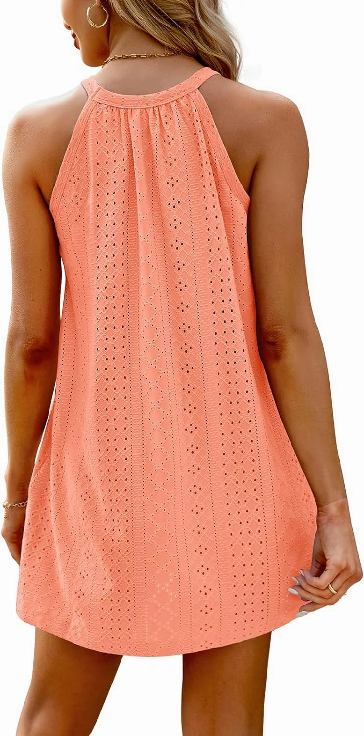 WIHOLL Swimsuit Cover Up for Women Crochet Hollow Out Summer Dresses for Women 2025