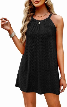 WIHOLL Swimsuit Cover Up for Women Crochet Hollow Out Summer Dresses for Women 2025