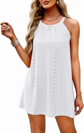 WIHOLL Swimsuit Cover Up for Women Crochet Hollow Out Summer Dresses for Women 2025