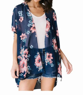 Wildflower Kimono In Blue