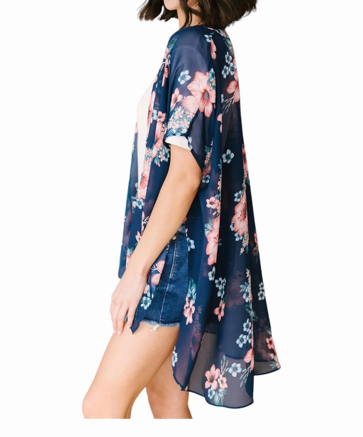 Wildflower Kimono In Blue