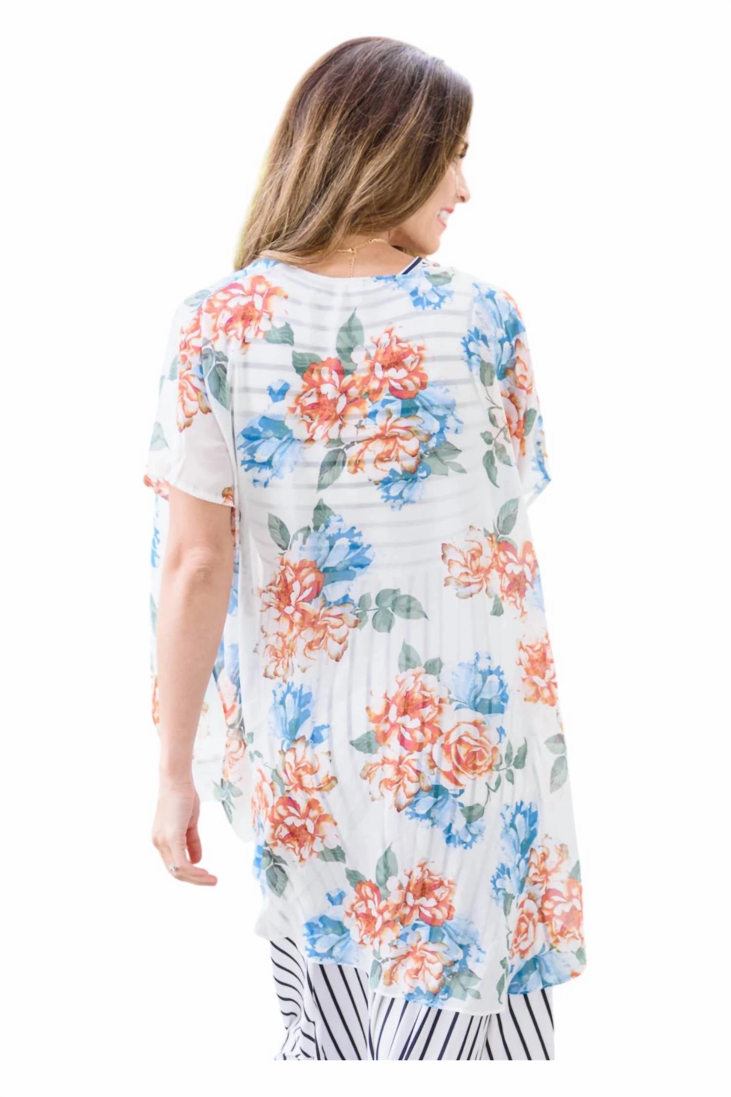 Wildflower Kimono In White