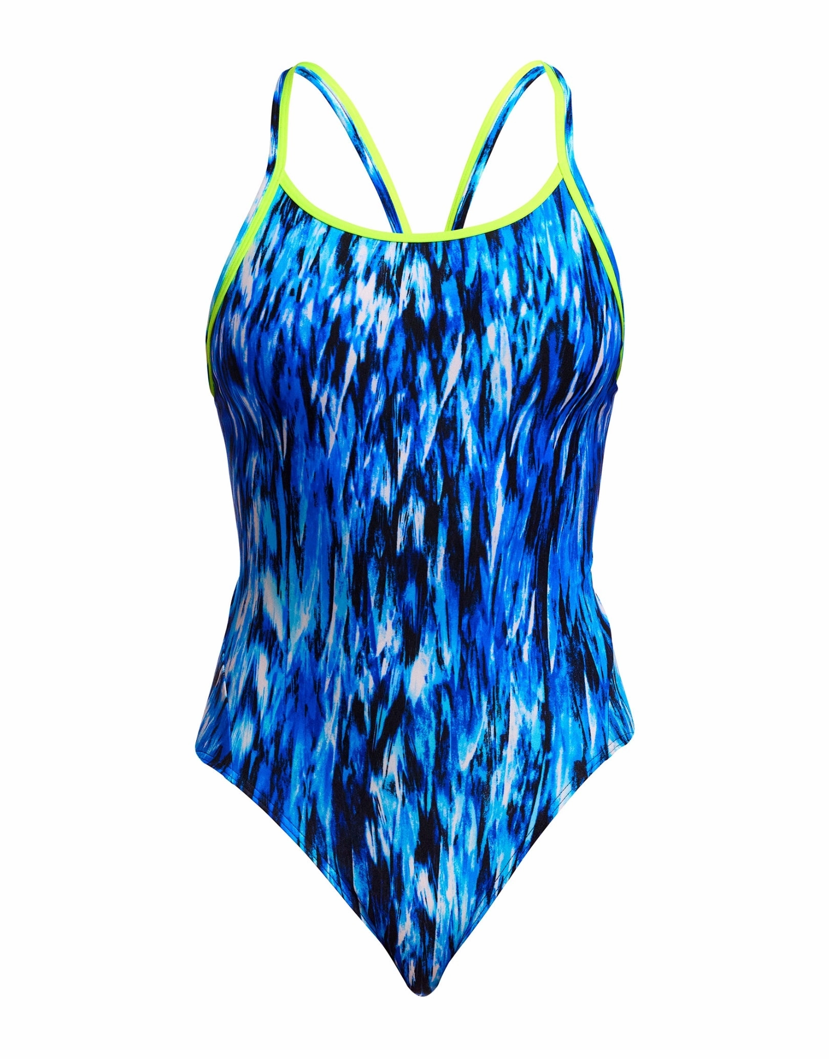 Wing Streak Diamond Back Swimsuit - Blue