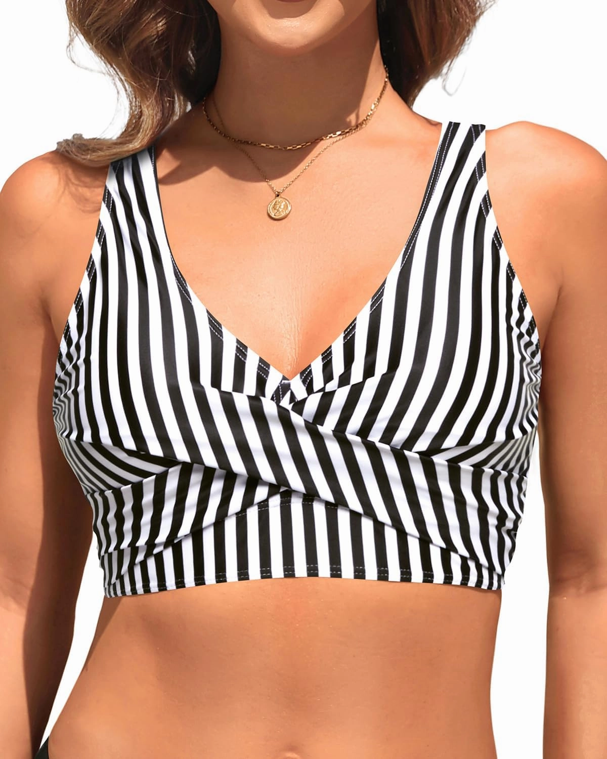 Women Bikini Top - 2025 Full Coverage Swimsuit Tops Large Bust Swim Tops No Bottom