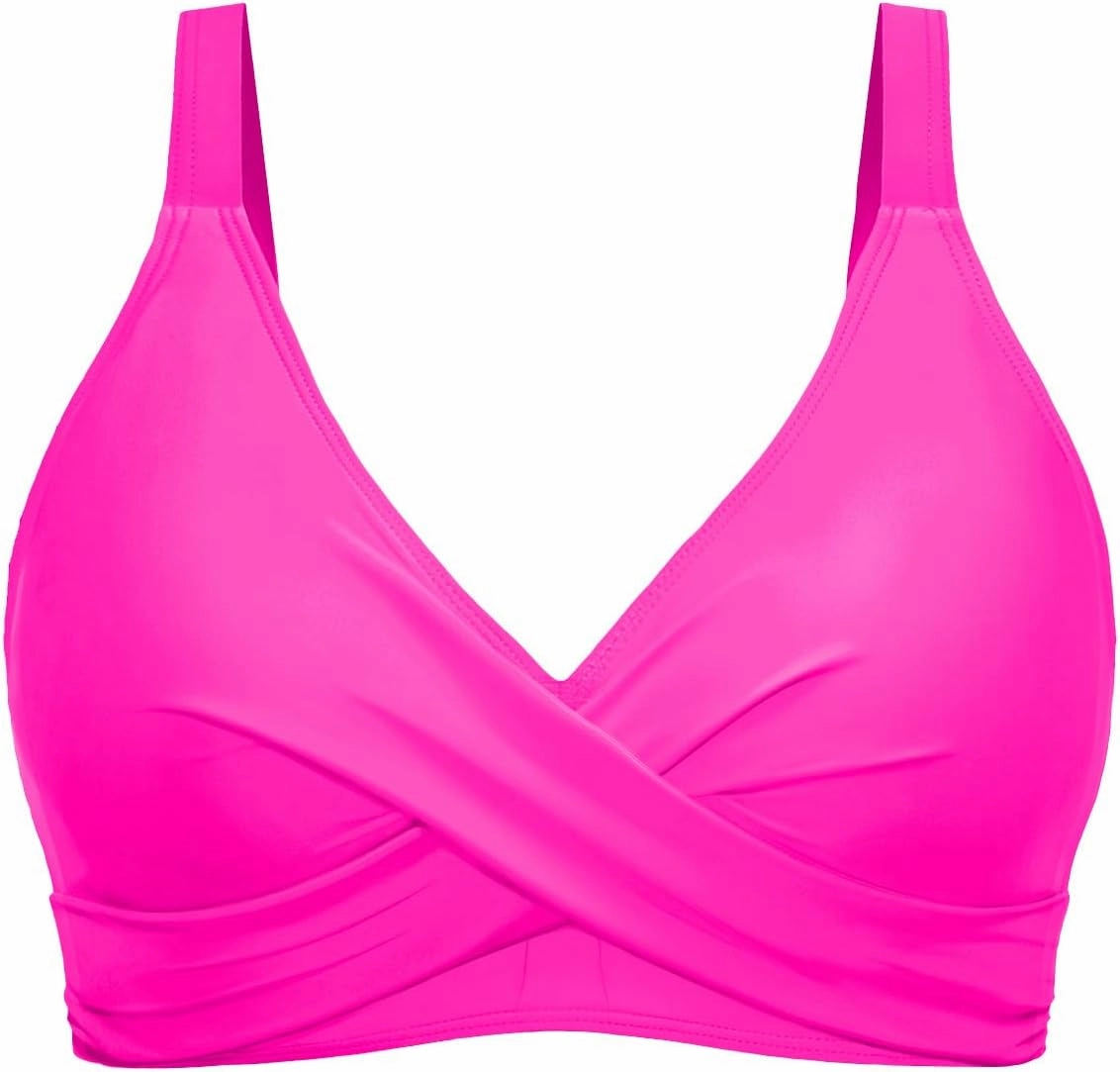 Women Bikini Top Only - Push Up Large Bust Swimsuit Top 2025 Twist Front Bathing Suit
