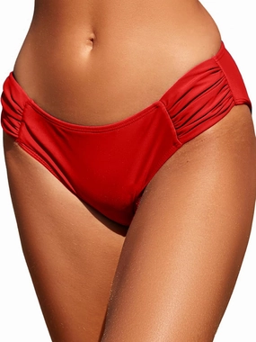 Women Low Rise Bikini Bottoms Full Coverage Ruched Swimsuits Swimwear Bathing Suit Bottom
